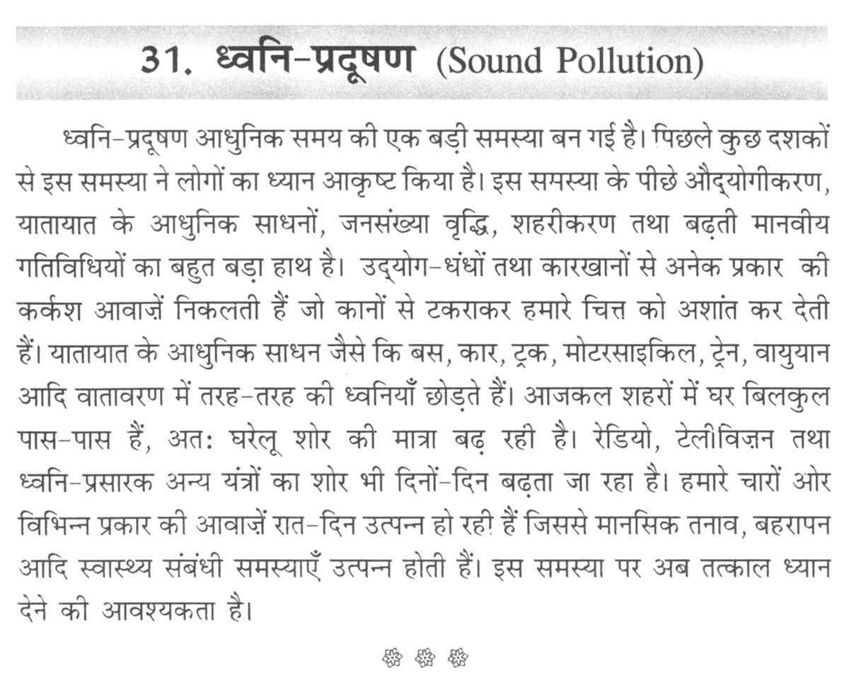 Essay on Noise Pollution in India | Hindi