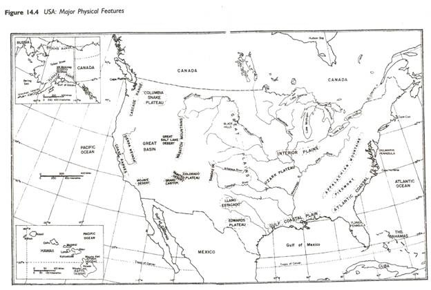 ... Antique Map United States of America, USA 5x7 Paper Invitation Card